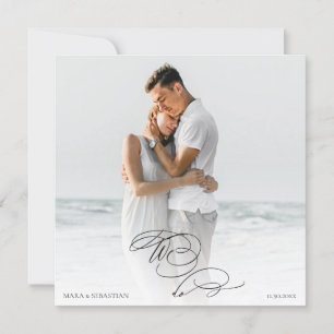 *~* DIY AR6 Paar FOTO RSVP QR Weddenschap Kaart