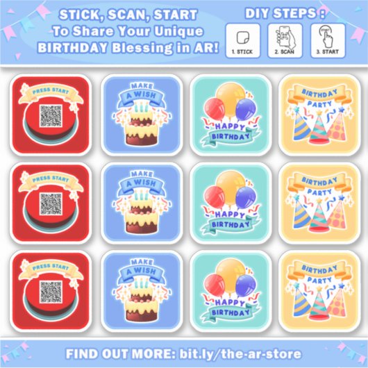 DIY-AR Birthday Sticker (Voorkant)