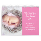 DIY baby foto eerste jaar nieuwe ouders afbeelding Kalender (Hoes)