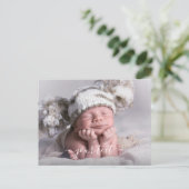 DIY Baby Foto Geboorte Aankondiging (Staand voorkant)
