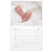 DIY baby fotopasgeboren eerste jaar personaliseren Kalender (Mar 2026)