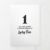 DIY baby games bingo, scramble, tijdcapsule Drieluik Uitnodiging (Cover)