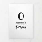 DIY baby games of verjaardagsspel | Ontwerp je eig Drieluik Uitnodiging (Cover)