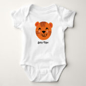 DIY Baby Tiger Verander de kleuren & tekst Sjabloo Romper (Voorkant)