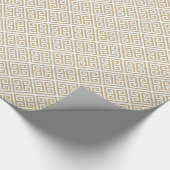 DIY Background LG Faux Gold Diag Greek Key T Cadeaupapier (Hoek)