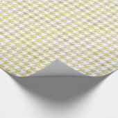 DIY Background LG Faux Gold Houndstooth Cadeaupapier (Hoek)