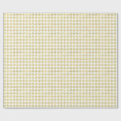 DIY Background LG Faux Gold Houndstooth Cadeaupapier (Vlak)