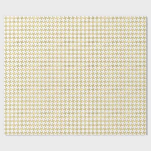 DIY Background LG Faux Gold Houndstooth Cadeaupapier (Vlak)
