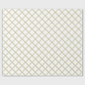 DIY Background XL Faux Gold Fancy Quatrefoil Cadeaupapier (Vlak)