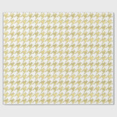 DIY Background XL Faux Gold Houndstooth Cadeaupapier (Vlak)