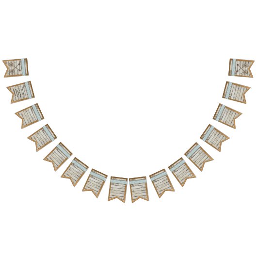 DIY Banner Schuur Hout en Burlap Achtergrond Bunti (Alle)