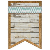 DIY Banner Schuur Hout en Burlap Achtergrond Bunti (Derde vlag)