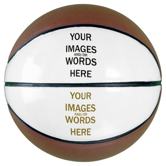 DIY - Basketball volledig formaat Basketbal (Voorkant)