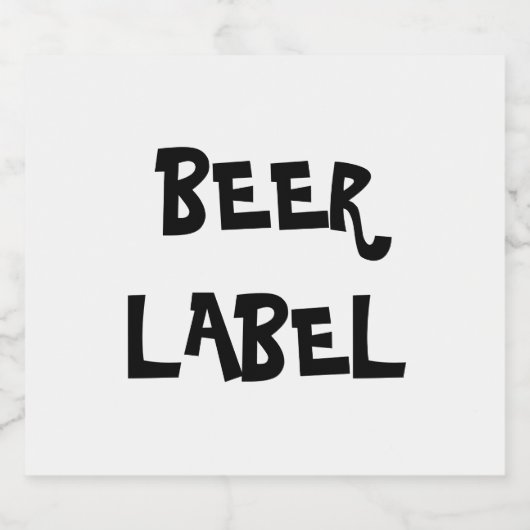 DIY Beer Label Bier Etiket (Enkel label)