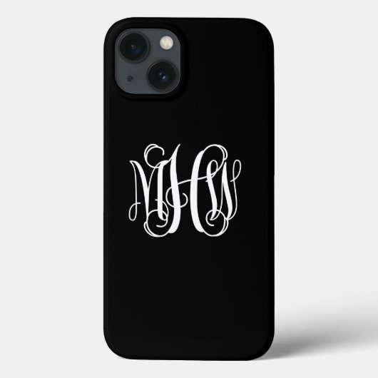 DIY BG  3 Initialen Ineengestrengelde Wing Monogra Case-Mate iPhone Case (Achterkant)