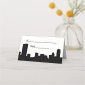 DIY BG Boston Skyline Silhouette Escort Kaarten Plaatskaartje (Achterkant)
