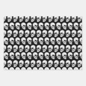 DIY BG Gothic Skull #1F Angled View Inpakpapier Vel (Voorkant 2)