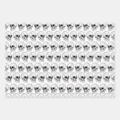 DIY BG Gothic Skull #1F Angled View Inpakpapier Vel (Voorkant)