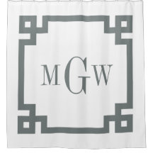 DIY BG Houtskool Grijs Grieks Sleutel #2 Ingelijst