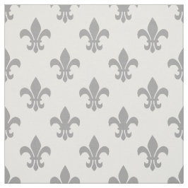 DIY BG Kleur, Dk Grijs Fleur De Lis Sz6 Wit Stof