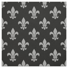 DIY BG Kleur, DK Grijs Fleur De Lis Sz6 Zwart Stof