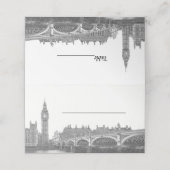 DIY BG Londen Skyline Escort Kaarten Plaatskaartje (Buitenkant ongevouwen)