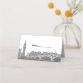 DIY BG Londen Skyline Escort Kaarten Plaatskaartje (Achterkant)