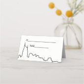 DIY BG Nashville Skyline Outline Escort Kaarten Plaatskaartje (Achterkant)