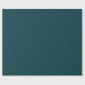 DIY BG Navy Blu LG Chevron ZigZag Pattern Dk Green Cadeaupapier (Vlak)