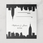 DIY BG NYC Skyline Silhouette Escort Kaarten Plaatskaartje (Buitenkant ongevouwen)