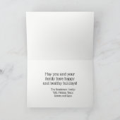 DIY BG Xmas Ornamenten Rode Cirkel Monogram Letter Feestdagen Kaart (Binnen)