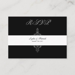 DIY Black- en Gold RSVP-kaart Informatiekaartje