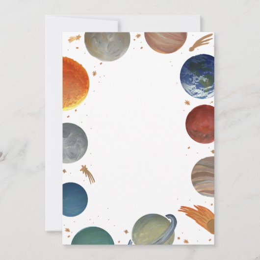 DIY blanco geverfde planten Kaart (Voorkant)