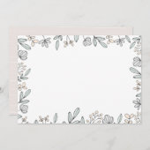 DIY Blank, fijn Floral ontwerp Kaart (Voorkant / Achterkant)