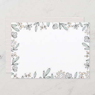 DIY Blank, fijn Floral ontwerp Kaart