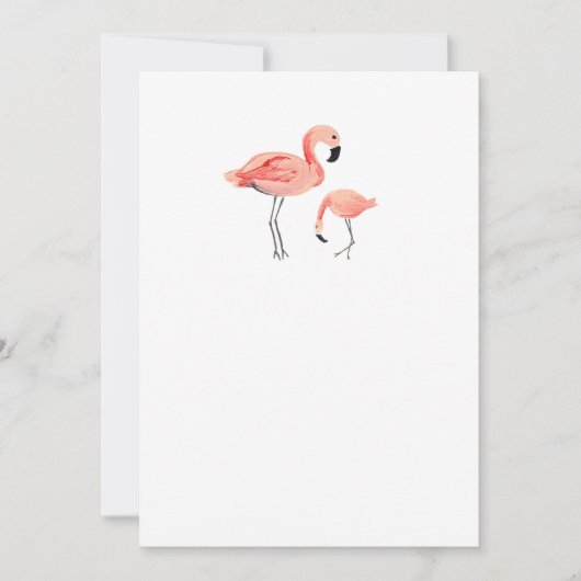 DIY Blank Flamingo Kaart (Voorkant)