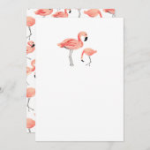 DIY Blank Flamingo Kaart (Voorkant / Achterkant)