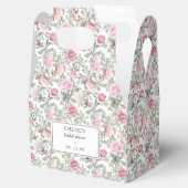 DIY Blush Roze Waterverf Bloemen Vrijgezellenfeest Bedankdoosjes (Geopend)