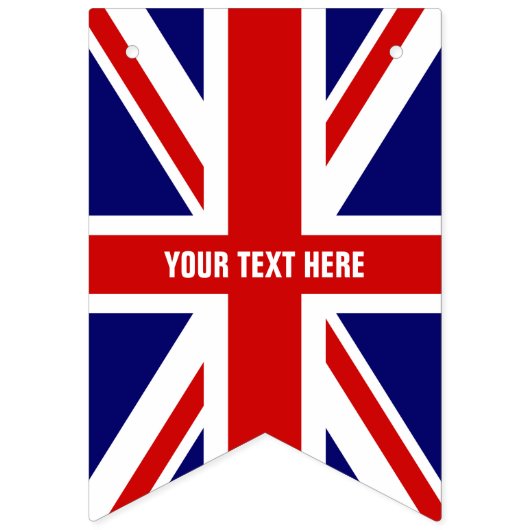 DIY Britse Unie Jack Flag Party Bunting Banner (Tweede vlag)