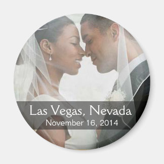 DIY Bruiloft Foto Ronde Keepsake Favor Magneet