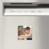 DIY Bruiloft Foto Vierkant Keepsake Favor Magneet (Insitu (Vaatwasser))