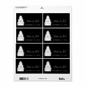DIY bruiloft labels witte bruiloft (Full Sheet)