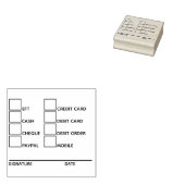 DIY business banking betaalmethoden admin 8 check Rubberstempel (Gestempeld)
