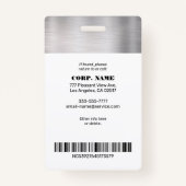 DIY Business, Fotonaam Logo & Alle info, Zilver Badge (Achterkant)