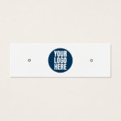 DIY Business Logo Oorknopjes Sieraden Mini Visitekaartjes (Voorkant)