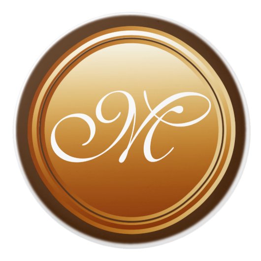 DIY Button - Pas uw monogram en ideeën aan Keramische Knop (Voorkant)