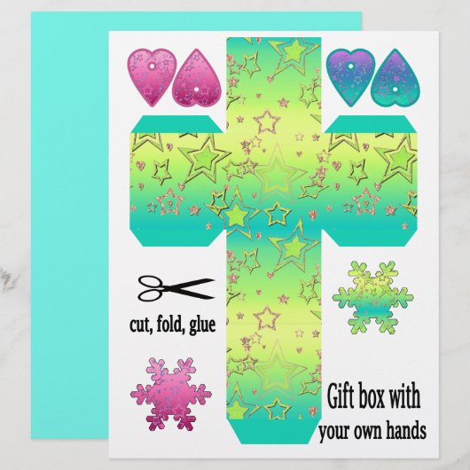 DIY-cadeaudoos (Voorkant / Achterkant)