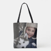 DIY CANVAS TAS | Aangepaste foto, Logo of Afbeeldi (Achterkant)