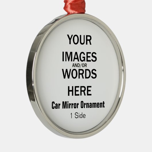 DIY - Car Mirror Ornament (1 zijde) (Rechts)