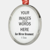 DIY - Car Mirror Ornament (1 zijde) (Links)